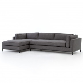 Grammercy 2 Pc Sectional Left Arm Facing Chaise Bennett Charcoal