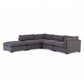 Westwood 4 Pc Sectional W/ Ottoman Bennett Charcoal