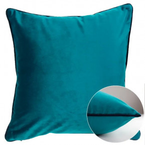 Velours Uni Canard-Marine 100% Polyester Cushion Cover 16" x 16"
