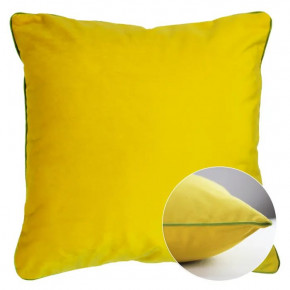 Velours Uni Curry-Mousse Cushion cover 16" x 16"