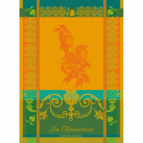 Les Clementines Safran Kitchen Towel 22" x 30" 100% Cotton