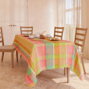 Mille Auras Printemps Coated Stain-Resistant Cotton Damask Table Linens