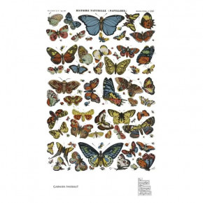 Papillons Vintage 80% Cotton 20% Linen Kitchen Towel 22" x 30"