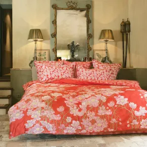 Anemone Corail Bed Linens