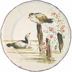 Grands Oiseaux Dessert Plate Long-Tailed Ducks 9 1/4" Dia