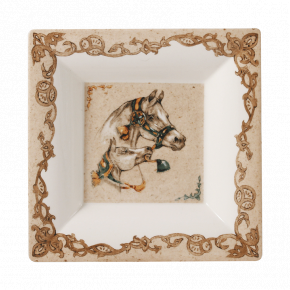 Chevaux Du Vent Large Square Candy Tray 6 11/16" Sq