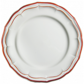 Filet Red Canape Plate 6 1/2" Dia