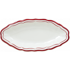 Filet Red Pickle Dish 9" Long