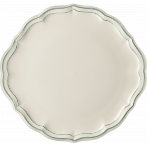 Filet Earth Grey Canape Plate 6 1/2" Dia