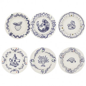 Archipel Sentimental Set Of 6 Rim Soups Assorted 9 1/16" Dia