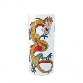 La Prestic Ouiston Cylinder Vase, Dragon 3 9/16" x 7 7/8"