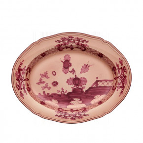Oriente Italiano Vermiglio Oval Flat Platter 13 1/2 oz