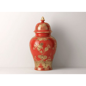 Oriente Italiano Rubrum Potiche Vase With Cover in 15 cm 38