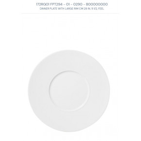 Feeling Bianco Coupe Oval Platter Cm 25x18 In. 9 3/4 X 7