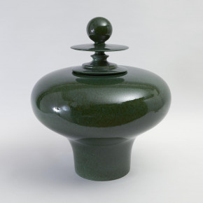 Happy Temple Jar Emerald Squat