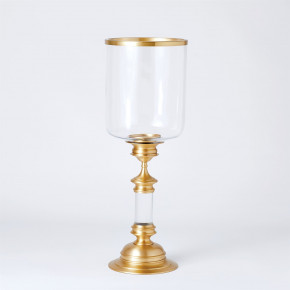 Estate Hurricane Antique Brass Tall