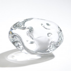 Dimple Paperweight Clear Large