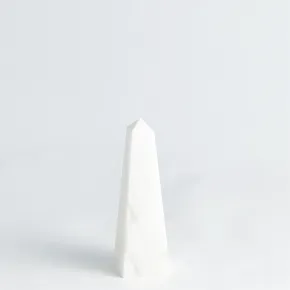 Alabaster Obelisk White Small