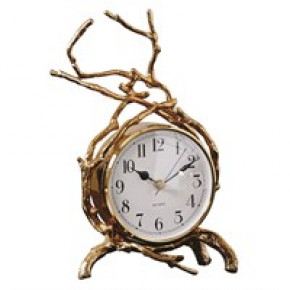 Twig Clock Brass