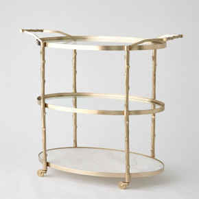 Arbor Bar Cart Brass