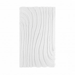 Linea White Bath Rug