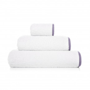 Portobello White/Lavender Bath Towels