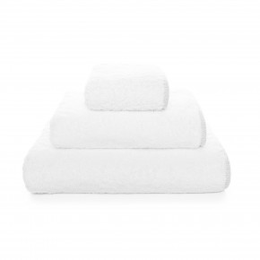 Portobello White/Silver Lurex Bath Towels