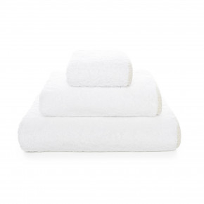 Portobello White/Gold Lurex Bath Towels