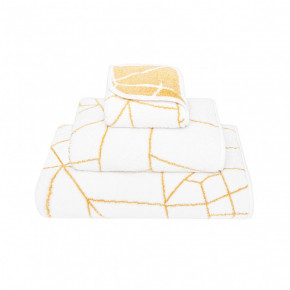 Amalia White/Gold Bath Towels