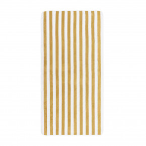 Aveiro Beach Towel 38" x 79'' Gold/White
