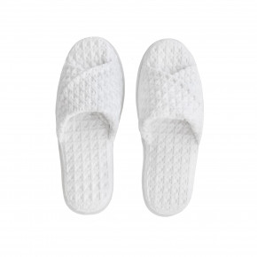 Aura White Slippers