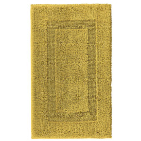 Classic Reversible Combed Cotton Bath Rugs Mustard