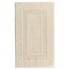 Classic Reversible Combed Cotton Bath Rugs Natural