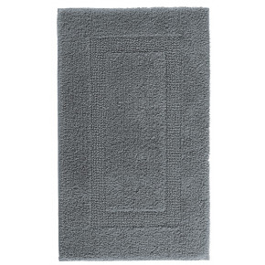 Classic Reversible Combed Cotton Bath Rugs Steel
