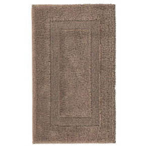 Classic Reversible Combed Cotton Bath Rugs Stone