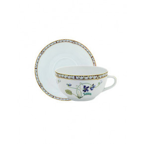 Imperatrice Eugenie Blue/Gold Cappuccino Cup & Saucer 16.9 Cm 30 Cl