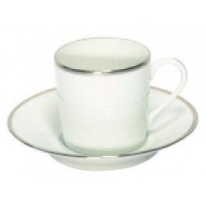 Orsay White/Platinum Coffee Cup & Saucer 12.8 Cm 7.5 Cl