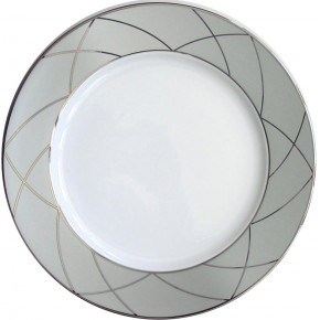 Clair de Lune Arcades Grey/Platinum Large Dinner Plate 28 Cm