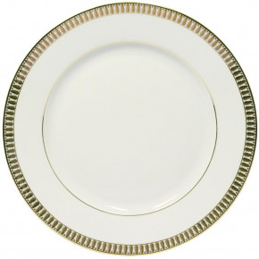 Plumes White/Gold Large Dinner Plate 28 Cm