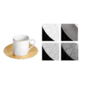Infini Dark Grey Coffee Cup & Saucer 12.8 Cm 7.5 Cl