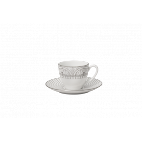 Belle Epoque Grey/Platinum Coffee Cup & Saucer 12.3 Cm 8 Cl (Special Order)