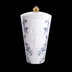 Stanislas Blue Grey Large Vase With Lid Gold