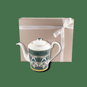 Reves Du Nil Green/Gold Teapot L: 24 Cm, H: 18 Cm, 100 Cl