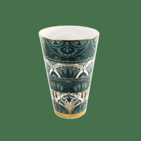 Reves Du Nil Green/Gold Large Vase Diam 16.5 Cm, H: 25 Cm