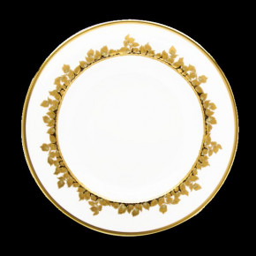 Feuille D'Or White/Gold Flat Dish 31.5 Cm (Special Order)