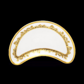 Feuille D'Or White/Gold Crescent Salad Plate 20 Cm (Special Order)