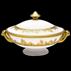 Feuille D'Or White/Gold Soup Tureen 25.5 Cm 200 Cl (Special Order)
