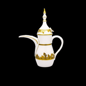 Feuille D'Or White/Gold Oriental Coffee Pot 52 Cl (Special Order)