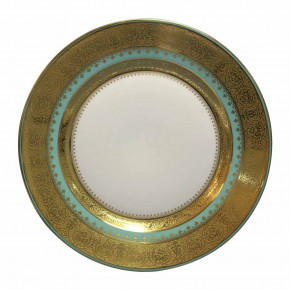 Bassora Green/Gold Charger/Presentation Plate 31 Cm (Special Order)