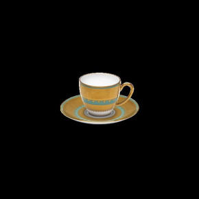 Bassora Green/Gold Coffee Cup & Saucer (Special Order)